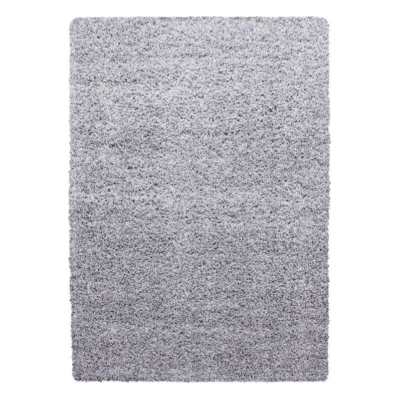 Luna Ensfarvet Fluffy Gulvtæppe i Lys Grå fra Rugs by Uniquebeds Home & Living | Flere Størrelser i Firkantet & Rund