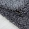 Luna Ensfarvet Fluffy Gulvtæppe i Mørk Grå fra Rugs by Uniquebeds Home & Living | Flere Størrelser i Firkantet & Rund 3