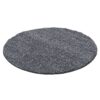 Luna Ensfarvet Fluffy Gulvtæppe i Mørk Grå fra Rugs by Uniquebeds Home & Living | Flere Størrelser i Firkantet & Rund 4