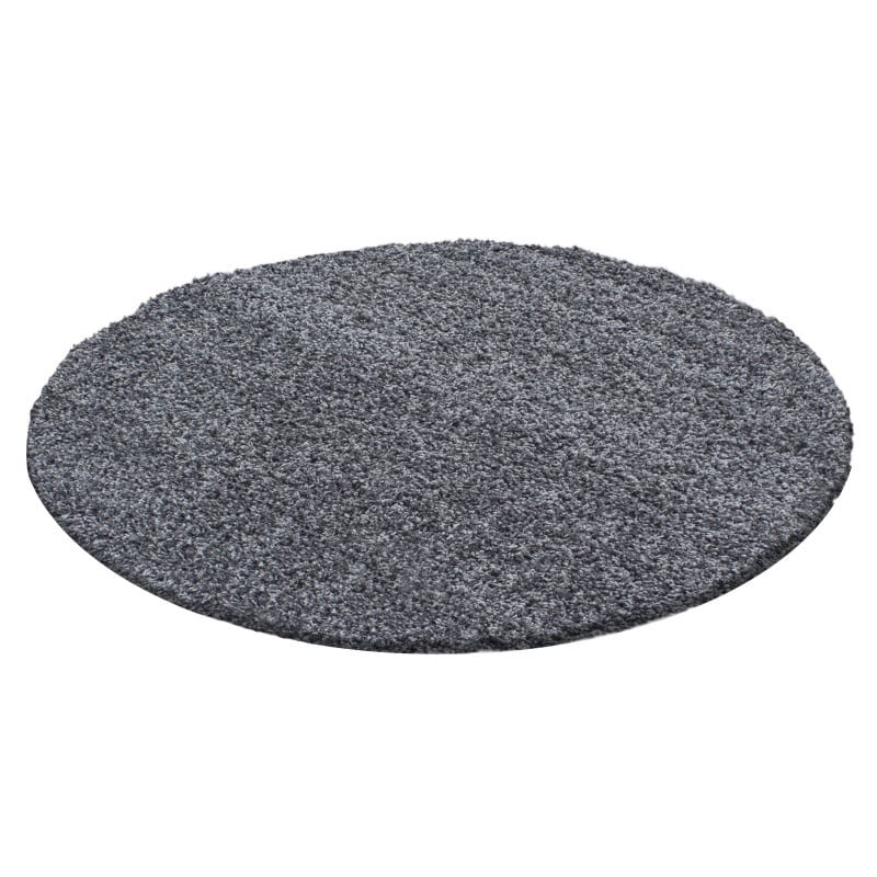 Luna Ensfarvet Fluffy Gulvtæppe i Mørk Grå fra Rugs by Uniquebeds Home & Living | Flere Størrelser i Firkantet & Rund 4