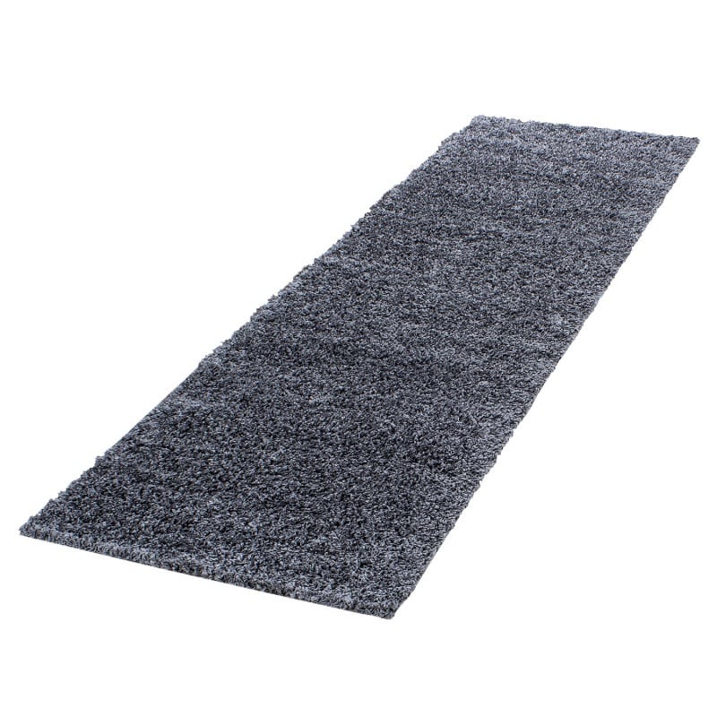Luna Ensfarvet Fluffy Gulvtæppe i Mørk Grå fra Rugs by Uniquebeds Home & Living | Flere Størrelser i Firkantet & Rund 5