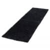 Luna Ensfarvet Fluffy Gulvtæppe i Sort fra Rugs by Uniquebeds Home & Living | Flere Størrelser i Firkantet & Rund 5