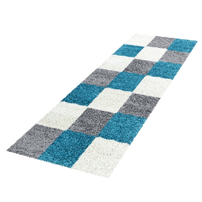 Nora Fluffy Ternet Gulvtæppe i Turkis fra Rugs by Uniquebeds Home & Living | Flere Størrelser 5
