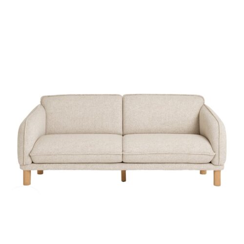 Alexandria Personers Sofa Sandfarvet Bouclé Stof