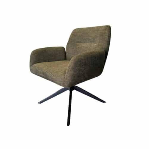 Aschaffenburg Loungestol Olivgrønt Stof B74Xh75 80Xd77Cm
