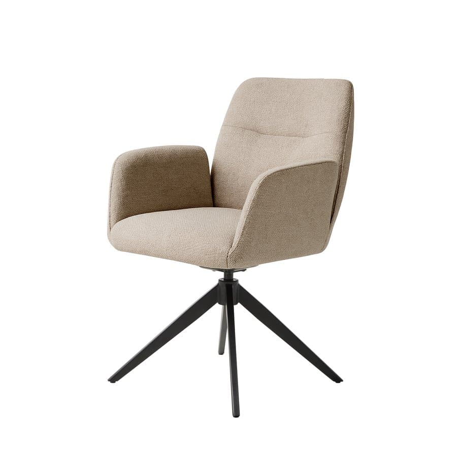 Aschaffenburg Spisebordsstol Armlæn Taupe Stof B57