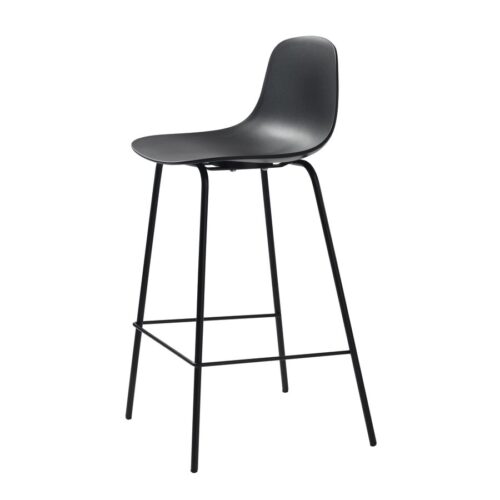 Bautzen Barstol Sort Stål B47Xh92 5Xd45Cm
