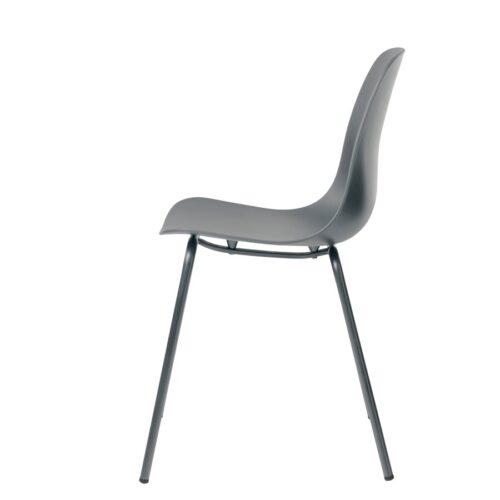 Bautzen Spisebordsstol Grå Stål B50Xh84Xd50Cm