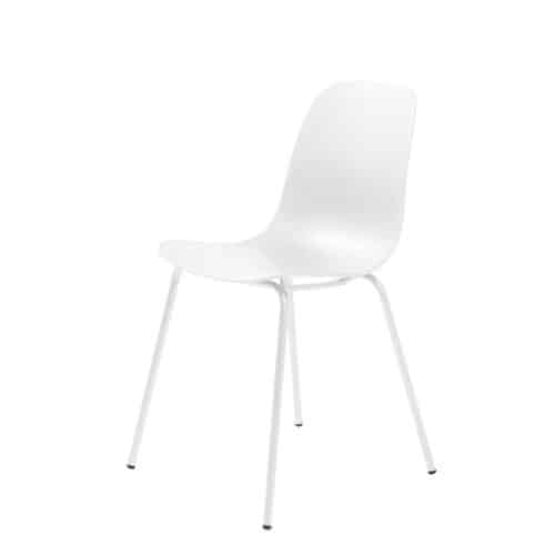 Bautzen Spisebordsstol Hvid Stål B50Xh84Xd50Cm