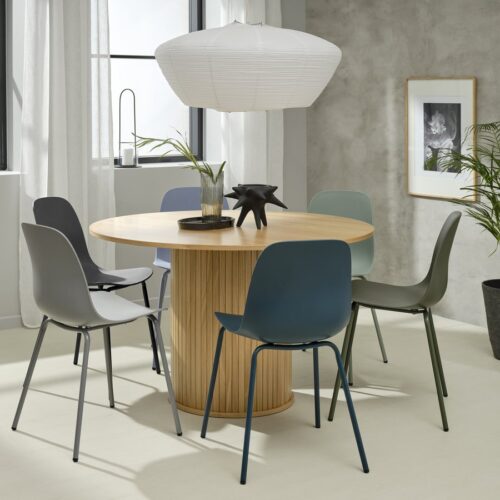 Bautzen Spisebordsstol Olivgrøn Stål Stel B50Xh84Xd50Cm