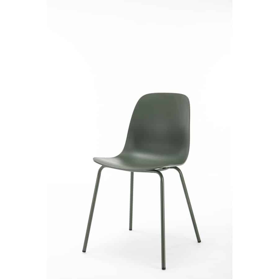 Bautzen Spisebordsstol Olivgrøn Stål Stel B50Xh84Xd50Cm