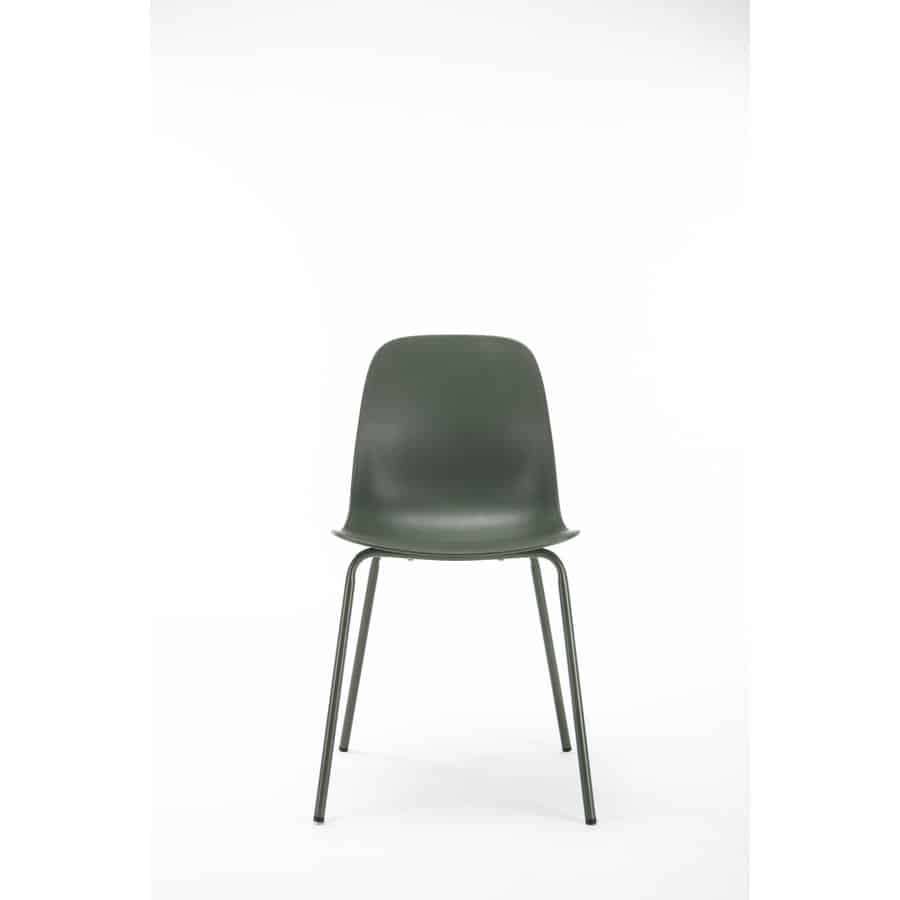 Bautzen Spisebordsstol Olivgrøn Stål Stel B50Xh84Xd50Cm