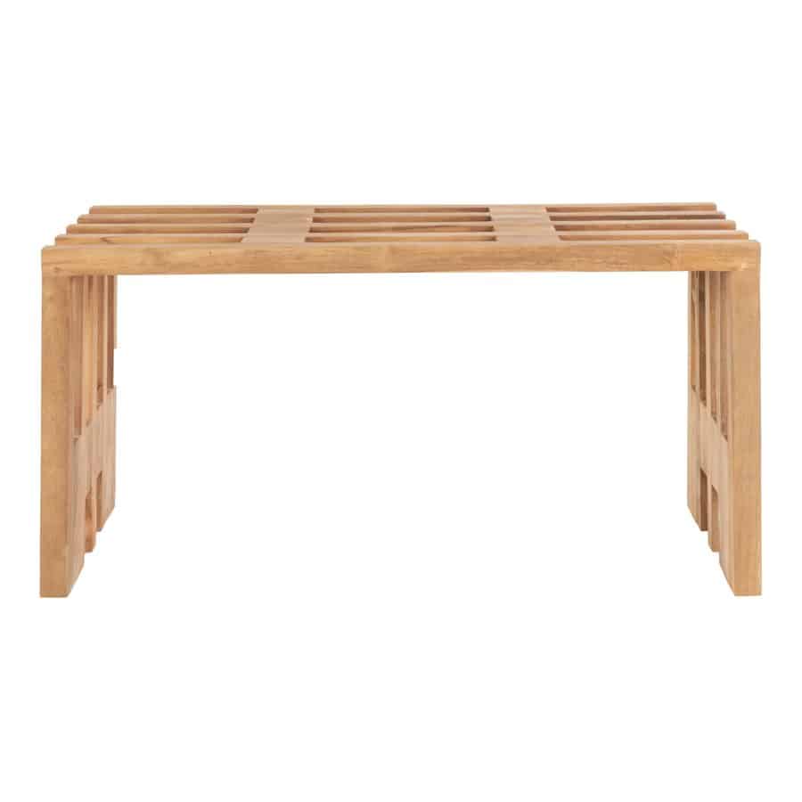 Benidorm Bænk Genbrugsteaktræ L90Xb30Xh49Cm