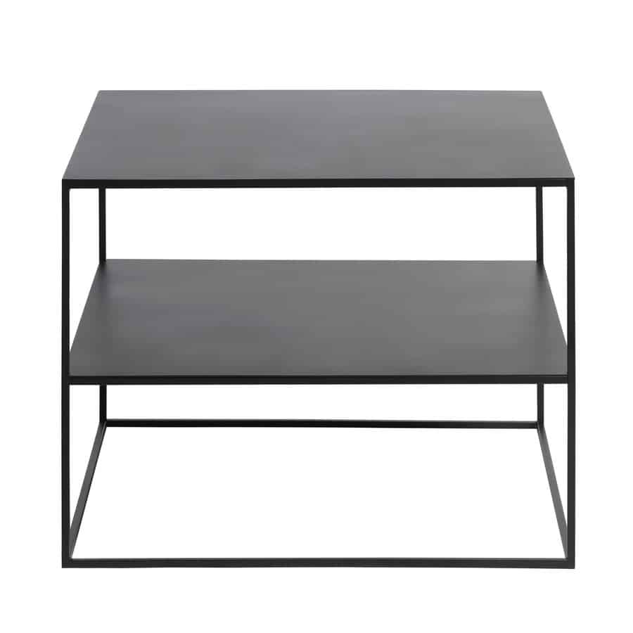 Bergisch Gladbach Sofabord Sort Metal L65Xb65Xh50Cm