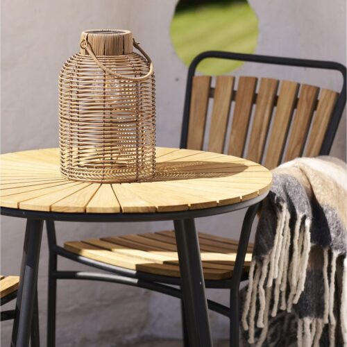 Brentford Lampe Integreret Solceller Natur Ø20Xh30