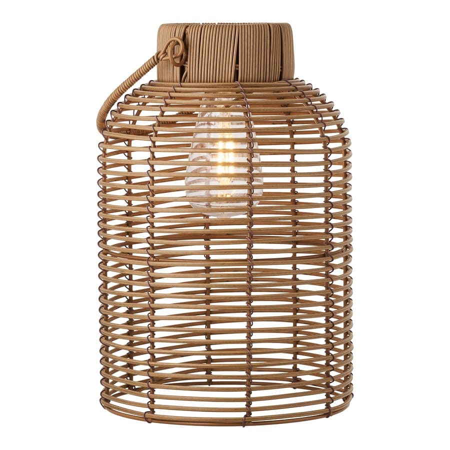 Brentford Lampe Integreret Solceller Natur Ø20Xh30