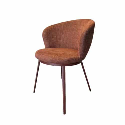 Cali Spisebordsstol Armlæn Terrakotta Polyester B60