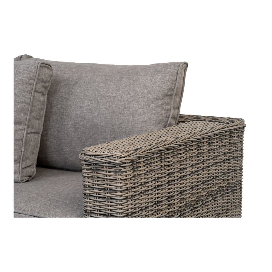 Calvi Loungesæt Polyrattan Kubu Grå Hynder