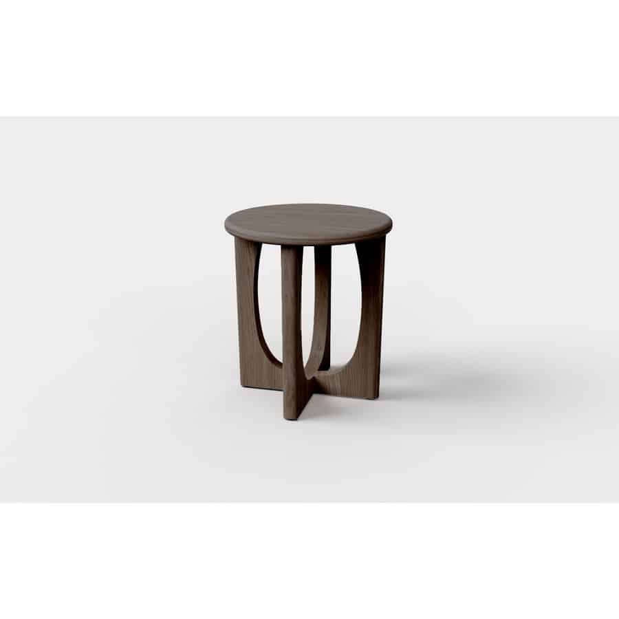 Cape Town Sofabord Egetræ Finér Ø45Xh50Cm