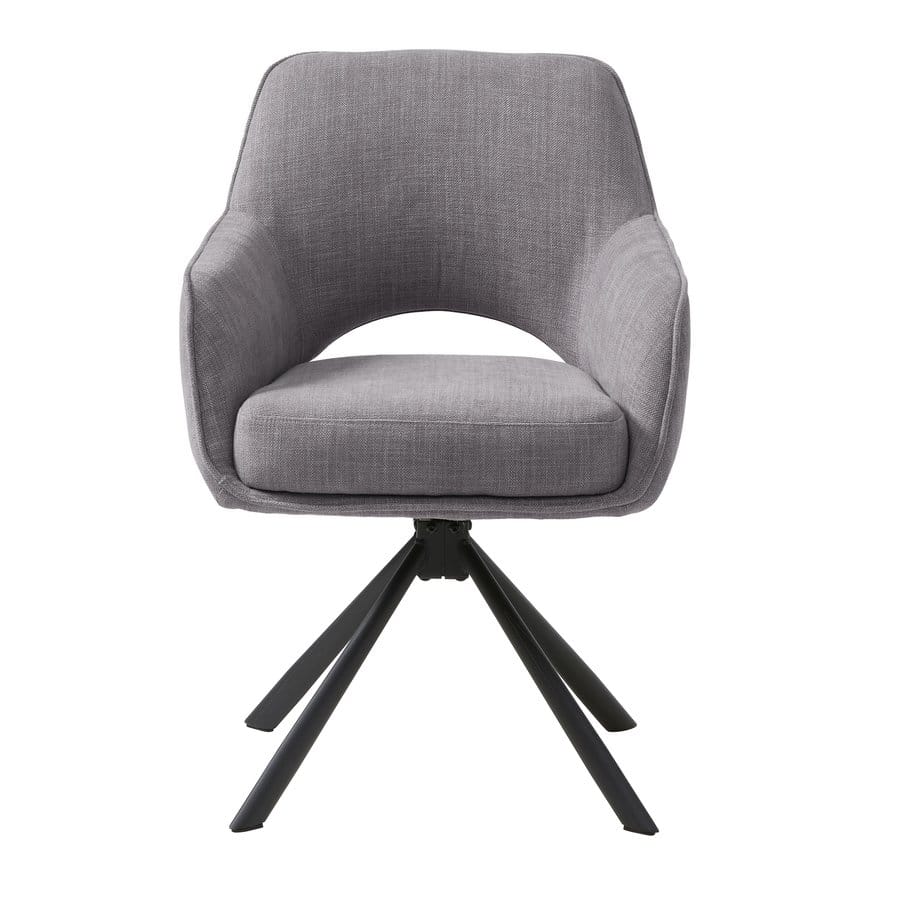 cuxhaven-spisebordsstol-med-armln-i-grafitgrt-polyesterstof-fra-unique-54900003-4 Cuxhaven Spisebordsstol Armlæn Grafitgråt Polyesterstof B59Xh85