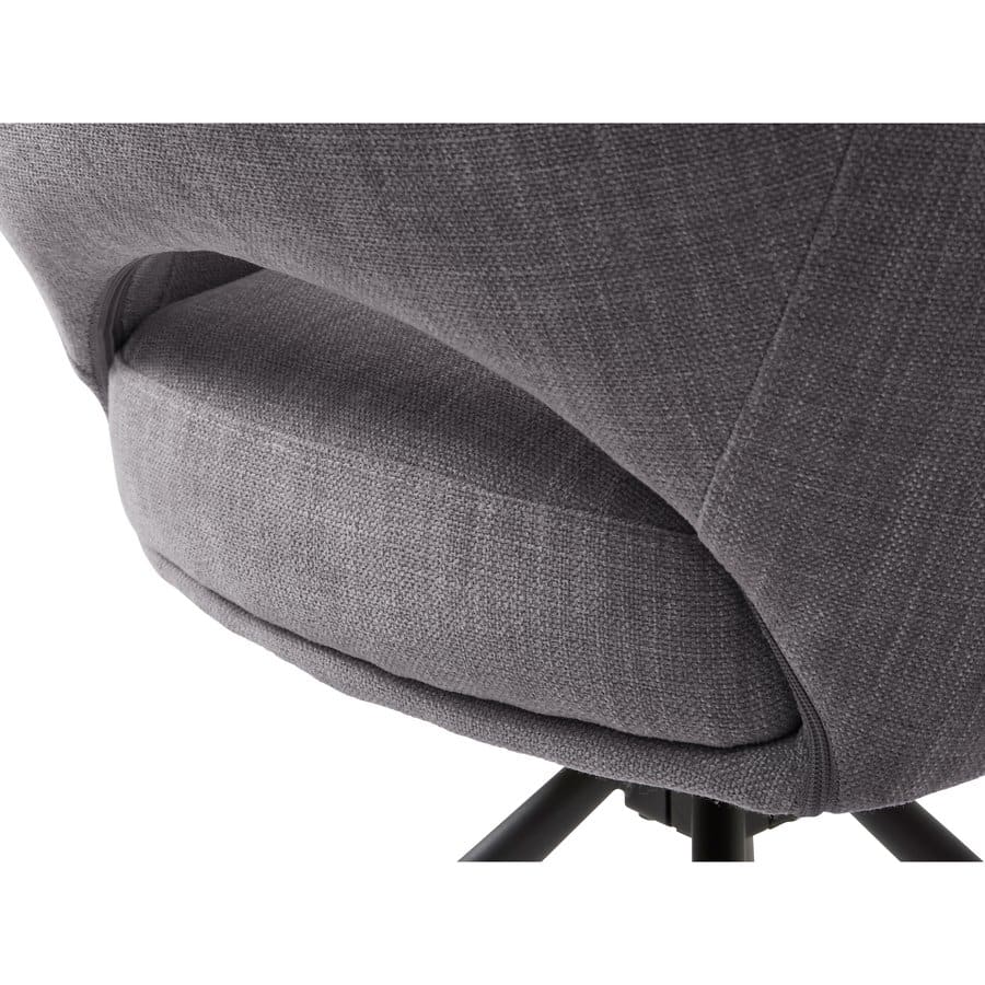 cuxhaven-spisebordsstol-med-armln-i-grafitgrt-polyesterstof-fra-unique-54900003-5 Cuxhaven Spisebordsstol Armlæn Grafitgråt Polyesterstof B59Xh85