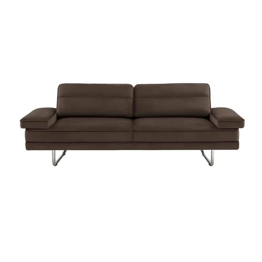 Delmenhorst Sofa Mocca Pu Læder Krom