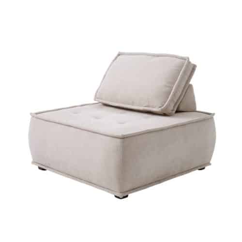 Dorsten Loungemodul Sandfarvet Chenille B95Xd95Xh45Cm