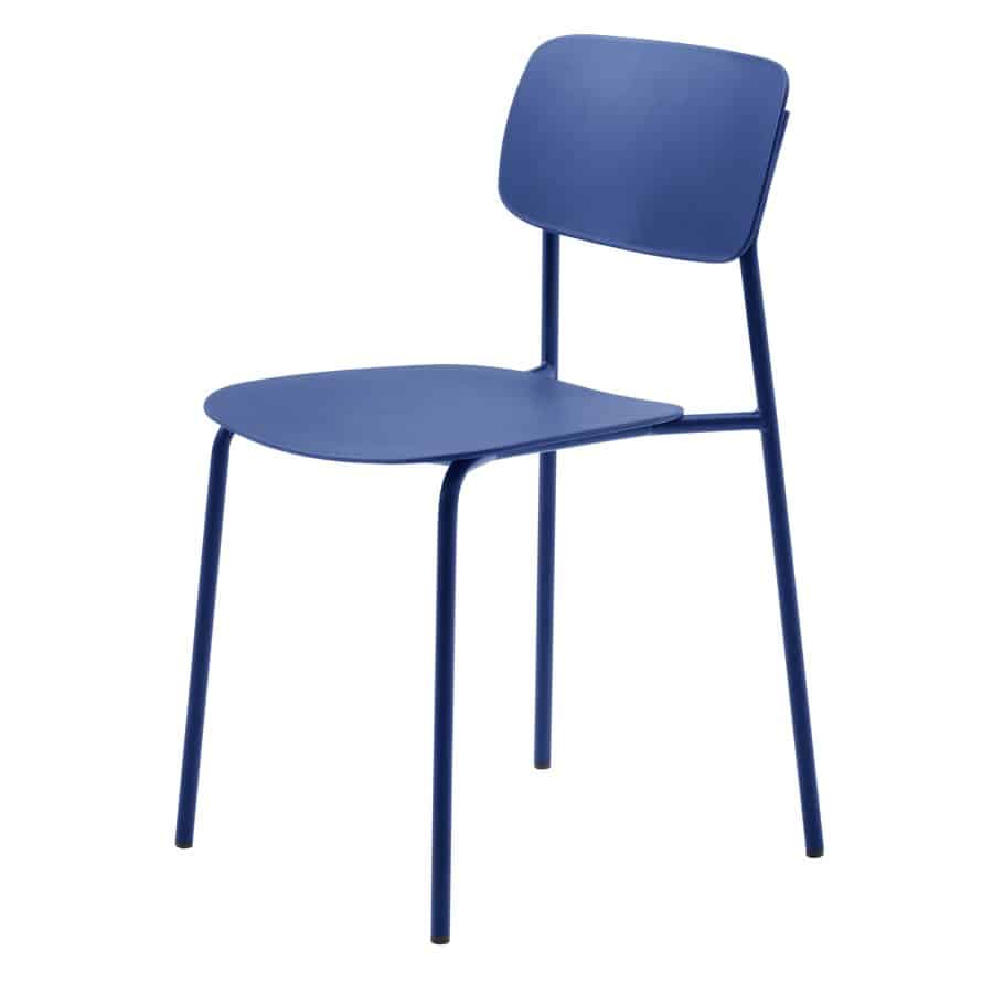 Duisburg Spisebordsstol Koboltblå Stålstel B43 5Xh79Xd51Cm