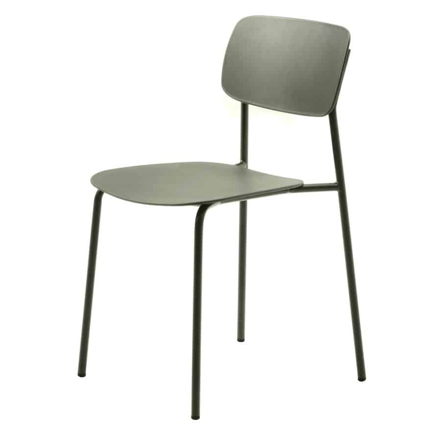 Duisburg Spisebordsstol Olivgrøn Stålstel B43 5Xh79Xd51Cm