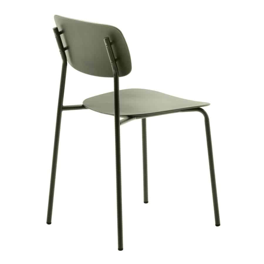 Duisburg Spisebordsstol Olivgrøn Stålstel B43 5Xh79Xd51Cm
