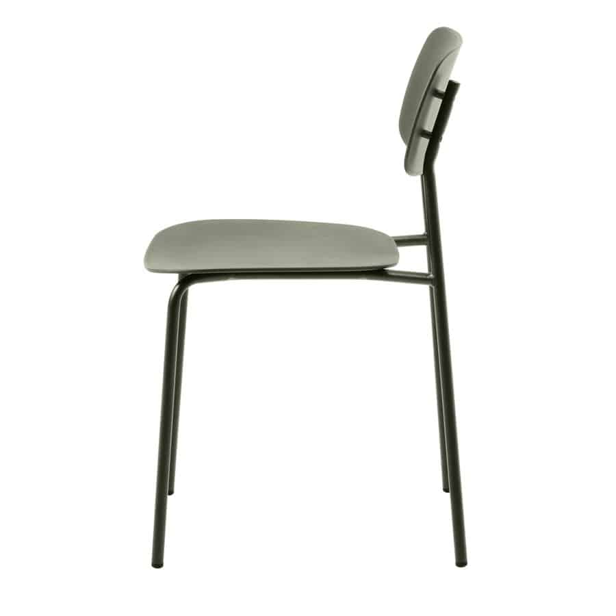 Duisburg Spisebordsstol Olivgrøn Stålstel B43 5Xh79Xd51Cm