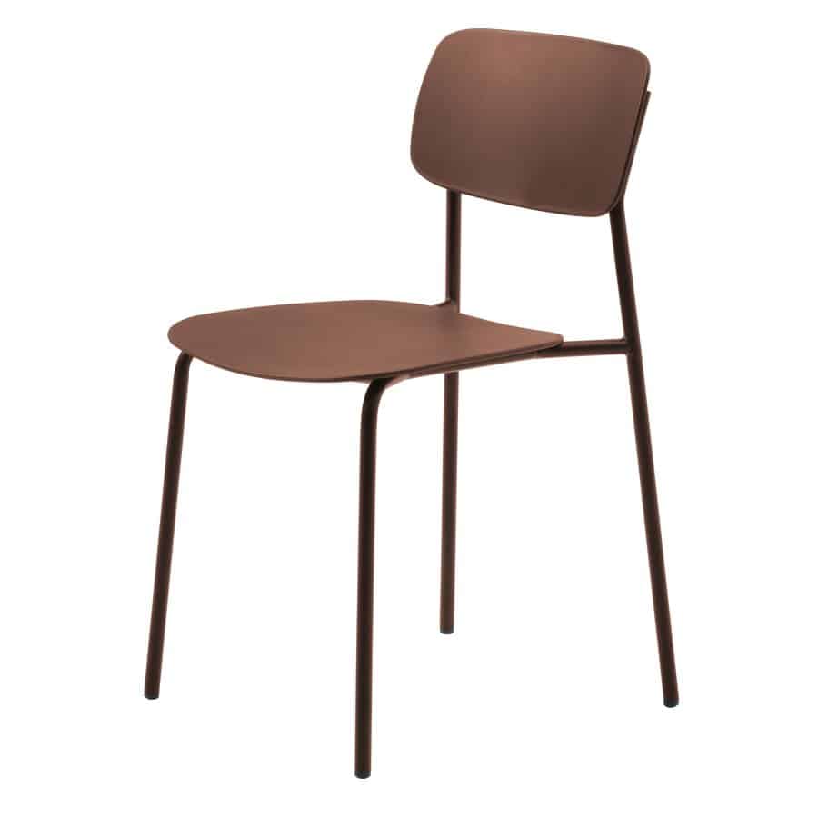 Duisburg Spisebordsstol Terrakotta Stål B43 5Xh79Xd51Cm