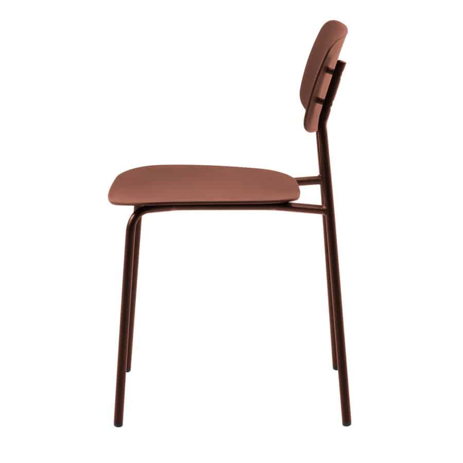 Duisburg Spisebordsstol Terrakotta Stål B43 5Xh79Xd51Cm