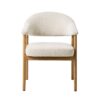Durban Spisebordsstol Armlæn Polyester Egetræ B63Xd63Xh81Cm