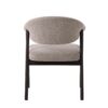 Durban Spisebordsstol Armlæn Sandfarvet Polyester Espresso
