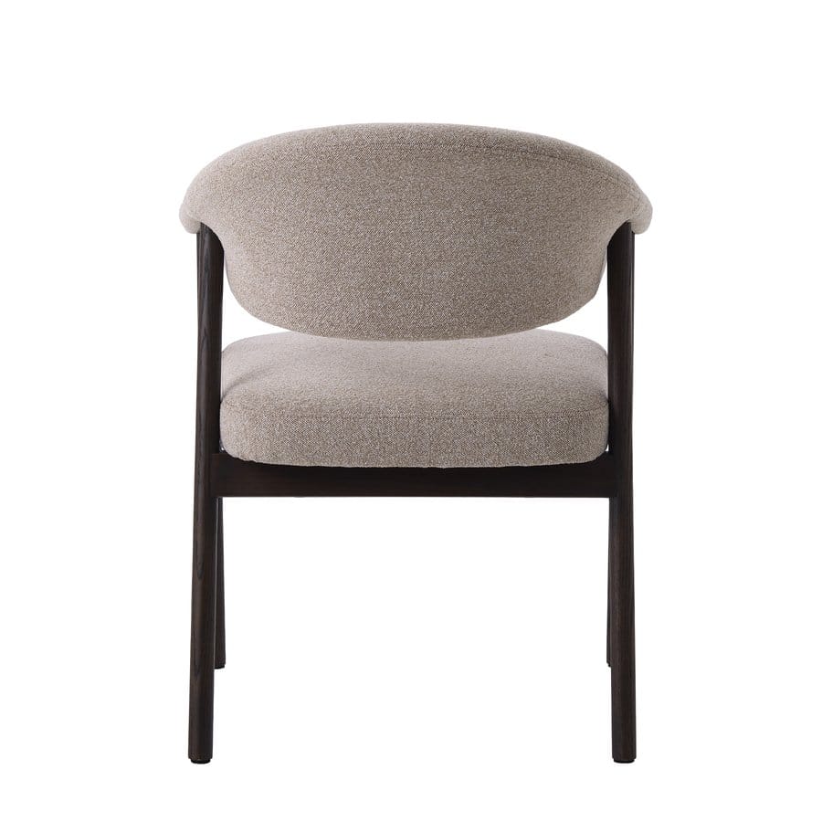 Durban Spisebordsstol Armlæn Sandfarvet Polyester Espresso