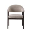 Durban Spisebordsstol Armlæn Sandfarvet Polyester Espresso