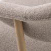 Durban Spisebordsstol Armlæn Sandfarvet Polyester Hvidpigmenteret