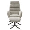 Flensburg Lænestol Polyester Stål B69Xh107Xd77Cm