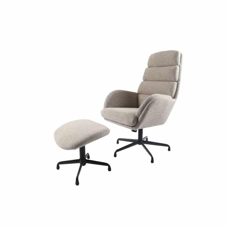 Flensburg Lænestol Polyester Stål B70Xh110Xd76