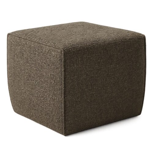 Frankfurt Puf Mørk Taupe Stof B50Xd50Xh40Cm