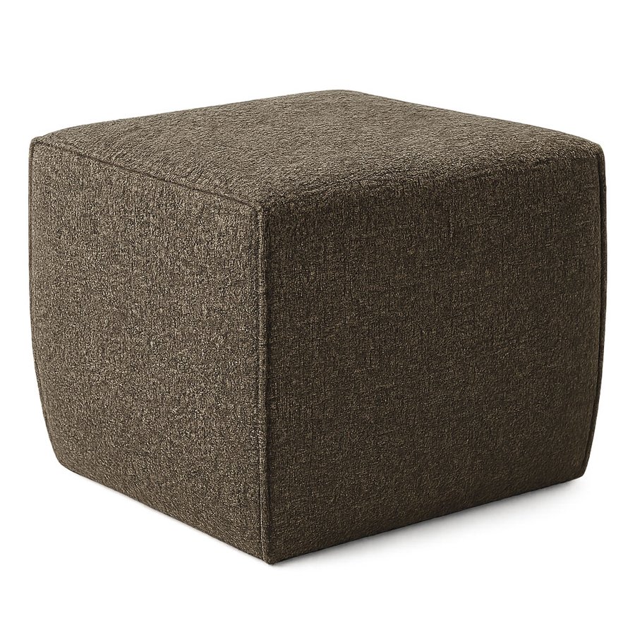 Frankfurt Puf Mørk Taupe Stof B50Xd50Xh40Cm