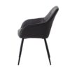 Fürth Armchair Spisebordsstol Mørkegrå Pu Stål