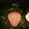 Greatham Led Lanterne Pink Polyester Stål