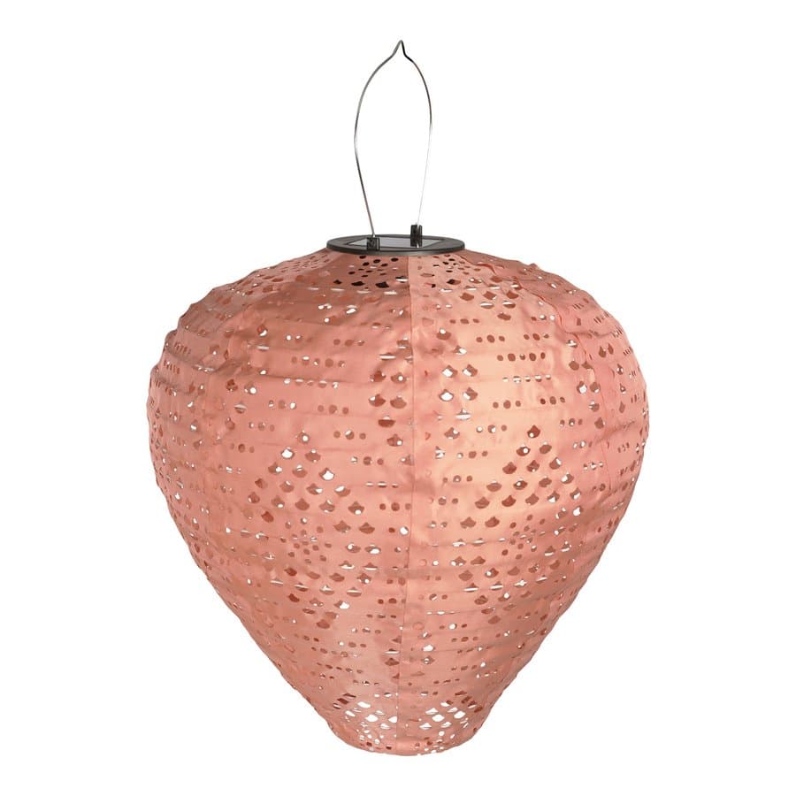 Greatham Led Lanterne Pink Polyester Stål