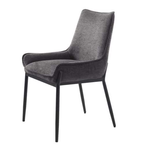 Hangzhou Spisebordsstol Armlæn Mørkegrå Stof B58Xh84Xd59Cm