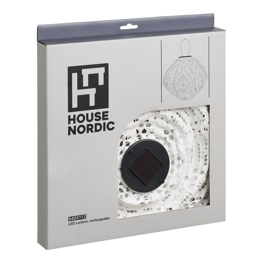 Harwood Led Lanterne Hvid Stål Polyester