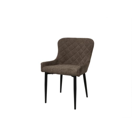 Heilbronn Spisebordsstol Taupe Stof Sort Metal