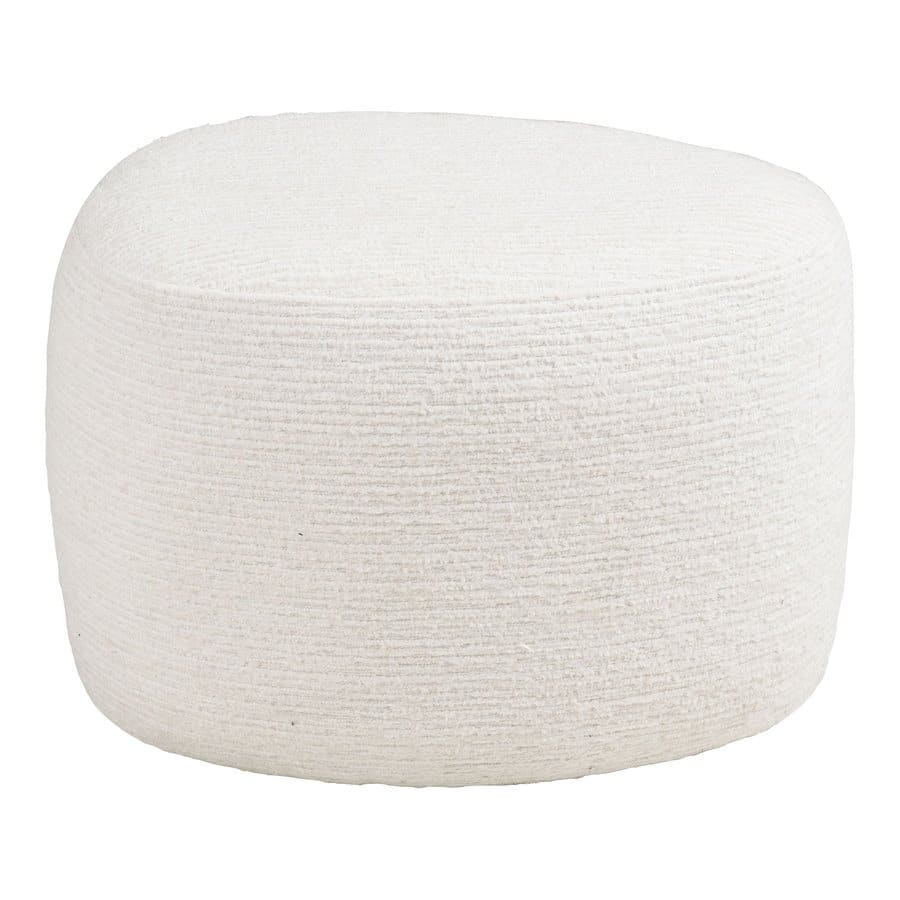 Hilo Puf Off White Chenille L40Xb55Xh39Cm