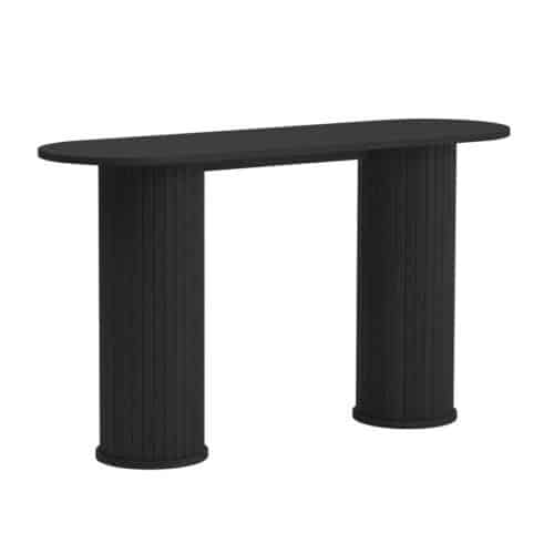 Ingolstadt Konsolbord Sort Egetræ B130Xh75Xd40Cm